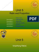 Unit 5: Ratio and Proportion