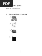 Soalan Matematik Penilaian 3 Tahun 2