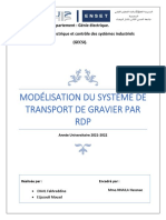 Modélisation du systéme de transport de gravier par RDP