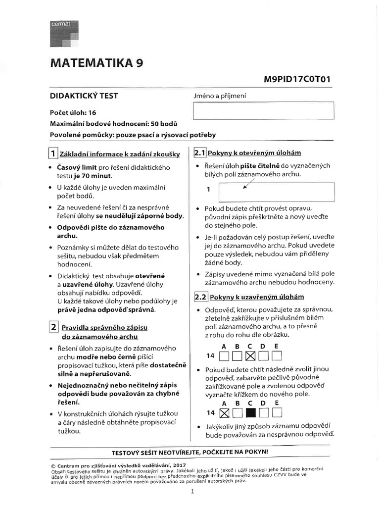 Test C 3 Reseni Pdf