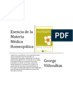 Esencia de La Materia Medica Vitoulkas