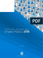 Informe Anual Del Empleo Público 2018