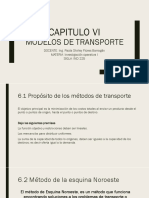 Capitulo Vi: Modelos de Transporte