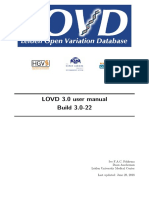 LOVD 3.0 User Manual Build 3.0-22