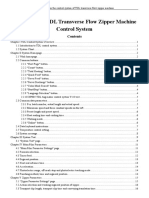 Instruction of TDL Transverse Flow Zipper Machine Control System