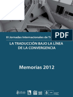 Actas de Congreso de Traductología 2012