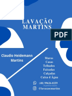 Design Gráfico Cartão de Visita - EMPRESA LAVAÇÃO