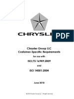 CHRYSLER SPECIFIC REQUIREMENTS 2010
