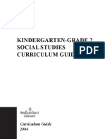 Kindergarten To Grade 2 Social Studies Curriculum Guide
