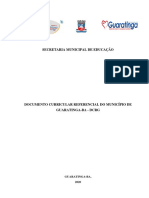 Documento Curricular Referencial Do Município de Guaratinga-Ba - DCRG