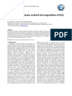 Non-Thermal Plasma Assisted Decomposition of H2S Into H2 and S