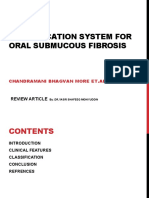 Classification System For Oral Submucous Fibrosis