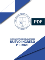 Manual de Estudiantes de Nuevo Ingreso P1-2021