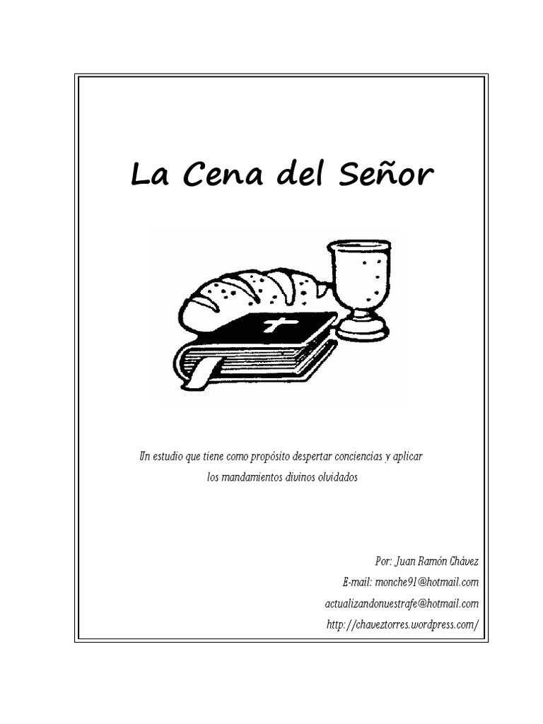 Significado de la Cena del Señor | PDF | eucaristía | Cristo (título)
