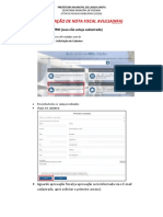 Passo A Passo para Acesso e Solicitação de Nota Fiscal Avulsa No Sistema