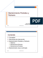 Mantenimiento - Rutinario y Periodico de Pavimentos