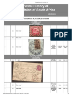 Postal History of The Union of South Africa: Post Offices ALICEDALE To ALMA