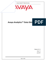 AvayaAnalytics DataDictionary