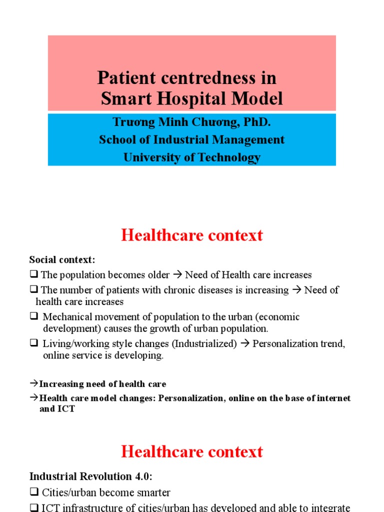Smart Hospitals: Patient-Centered Care | PDF | Health Care | Patient