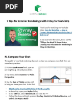 7 Tips For Exterior Renderings With Vray Notes