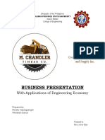 Business Presentation: With Applications of Engineering Economy