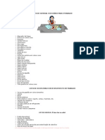 Lista de materiais e brinquedos para sala de aula