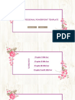 Floral Background Universal PPT Template