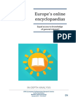 Europe's Online Encyclopaedias: In-Depth Analysis