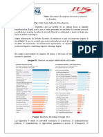 Porcentajes de Empleos de Bienes y Servicios en Ecuador.