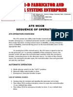 Ats MCCB Sequence of Operation