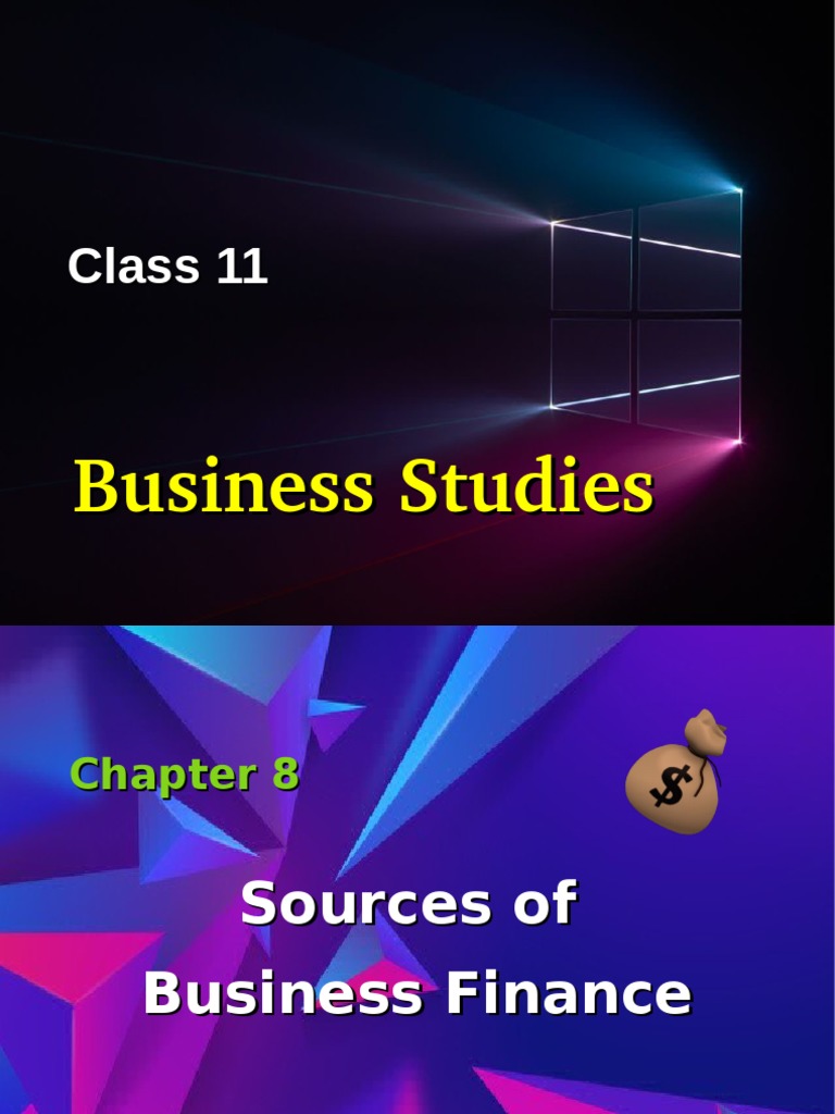 Chapter 8 Sources of Business Finance - 1.2 | PDF | Preferred Stock ...