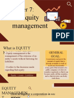 Topic 7 - Equity Management