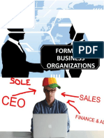 Forms of Business Organizations: Understanding Sole Proprietorship, Partnership, Corporation and Cooperatives