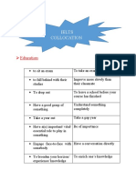 Ielts Collocation: Education