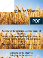 Bringing in The Sheaves