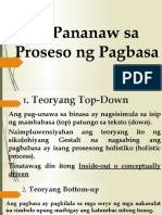 Mga Pananaw Sa Proseso NG Pagbasa (Autosaved)