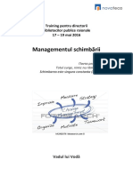 Managementul Schimbarii Curriculum