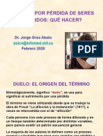 Taller - Duelo Por Perdidas de Seres Queridos - Dr. Jorge Grau