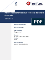 Tarea 1.1 Indicadores Económicos Que Definen El Desarrollo de Un País