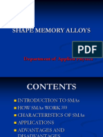Shape Memory Alloys: Department of Applied Physics