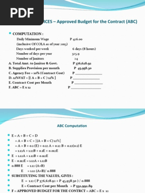 ABC Formula - Janitorial Services