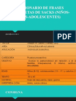 1 Cuestionario de Frases Incompletas de Sacks (Niños-Niñas-Adolescentes