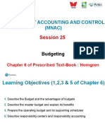 Session 25 - Budgeting