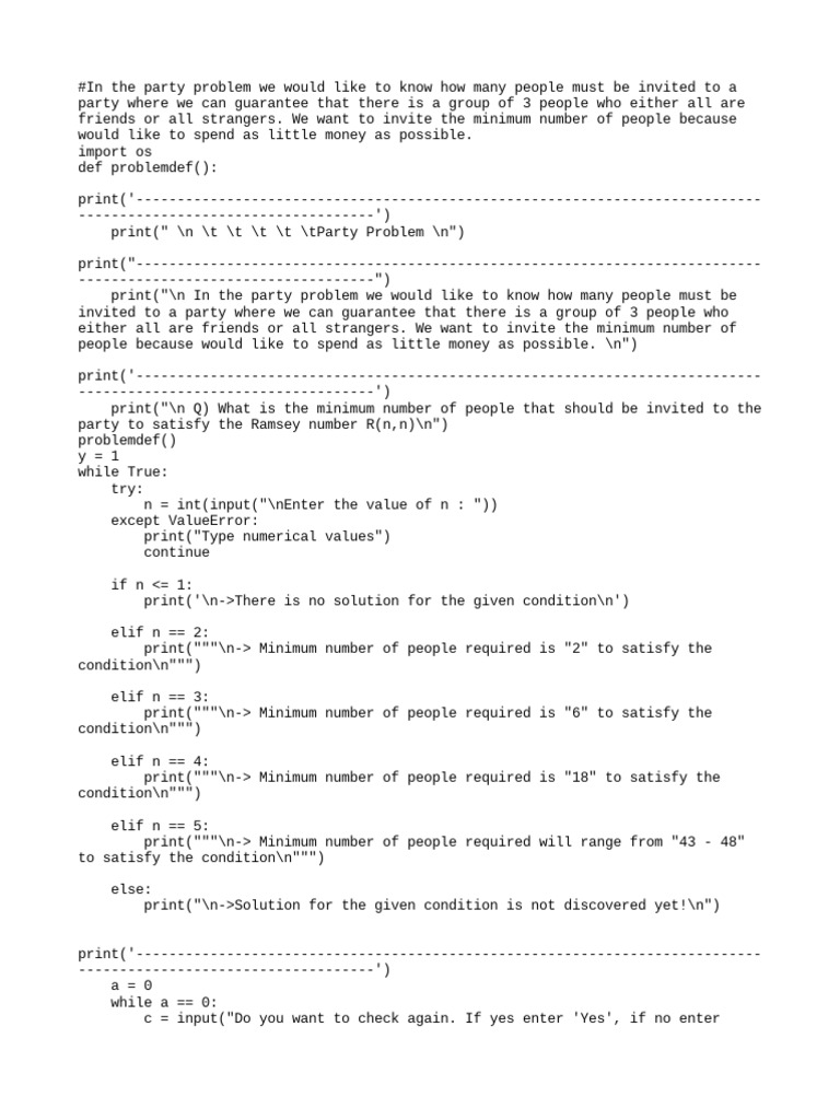 Party Problem 2 | PDF | Games & Activities | Computers