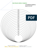 Porcelain Round Outlines-Templates: Please: Actual Sizes May Vary Slightly. DO NOT Pre-Cut Stone