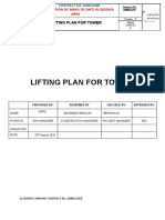Lifting Plan For Tower