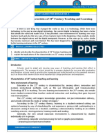 Module 3 - Characteristics of 21 Century Teaching and Learning