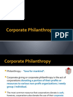 Corporate Philanthropy