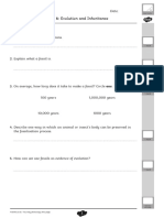 7 Evolution and Inheritance End of Unit Quiz