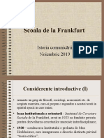 6. Istoria Comunicarii - Scoala de La Frankfurt 2018